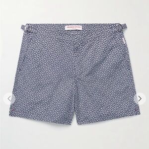 Orlebar Brown Bulldog straight leg printed swim trunks